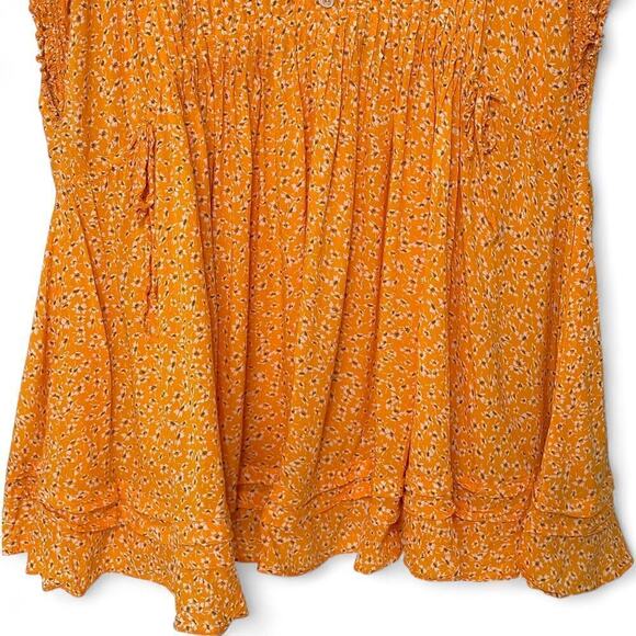 Free People One Fine Day Boho Ditsy Print Mini Dress (S) - Picture 4 of 12